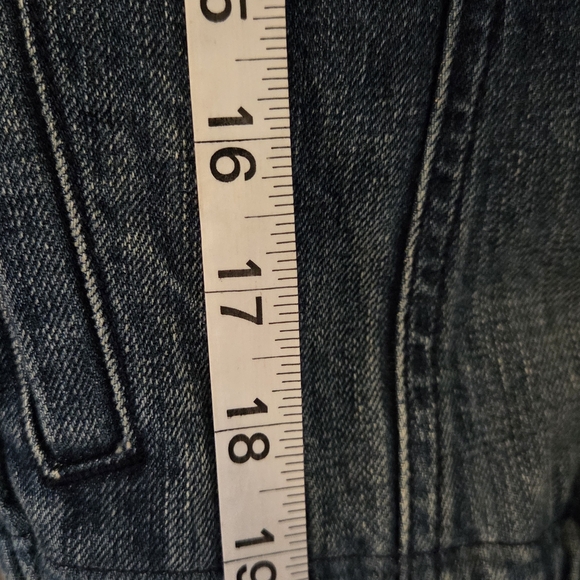 Levi's Women's Denim Jacket with Gray Knit Sleeves XS Bomber - Picture 11 of 13